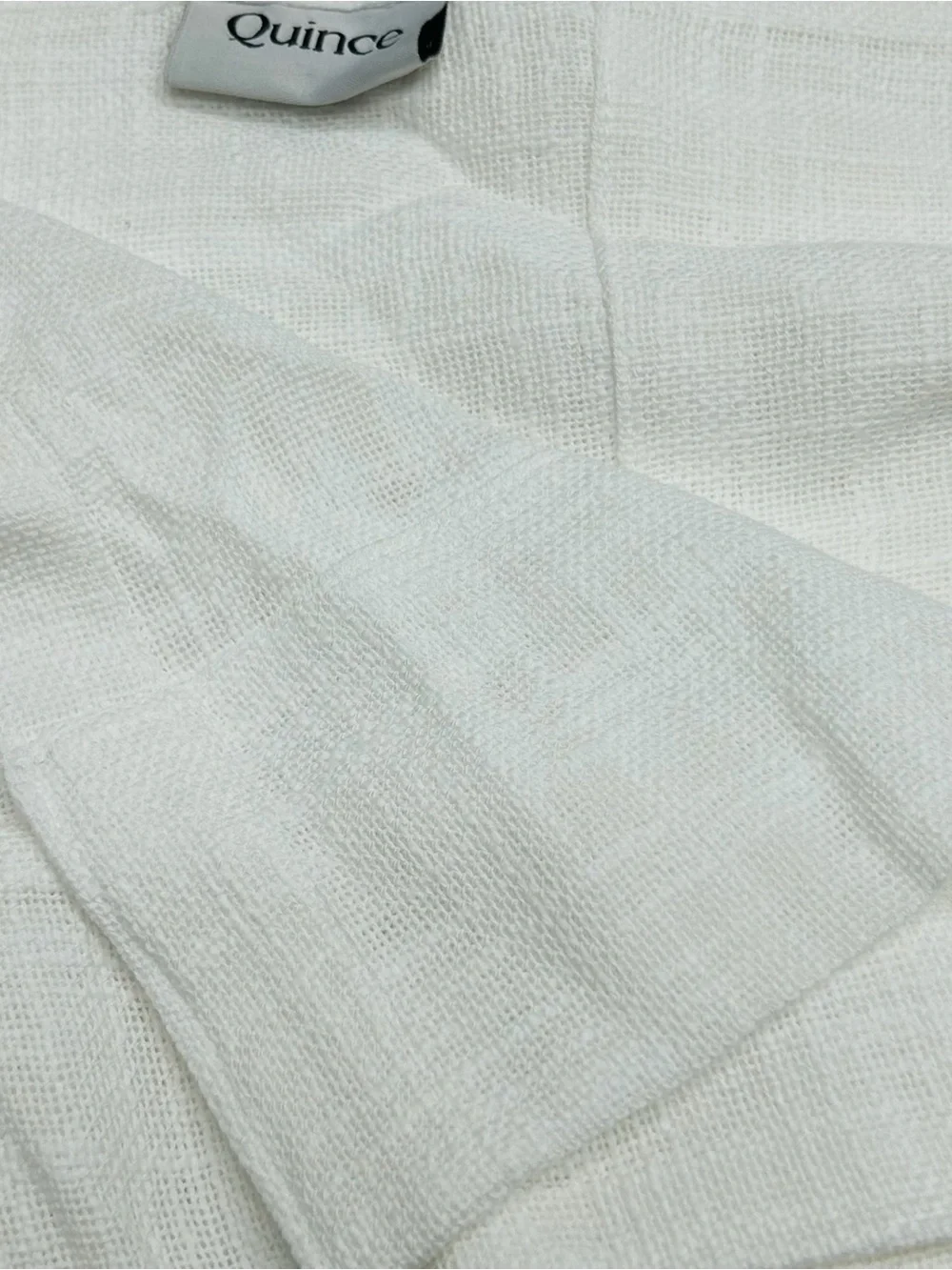 NWOT QUINCE Set Of 2 48x96 Cotton Sheer Curtains White 0521